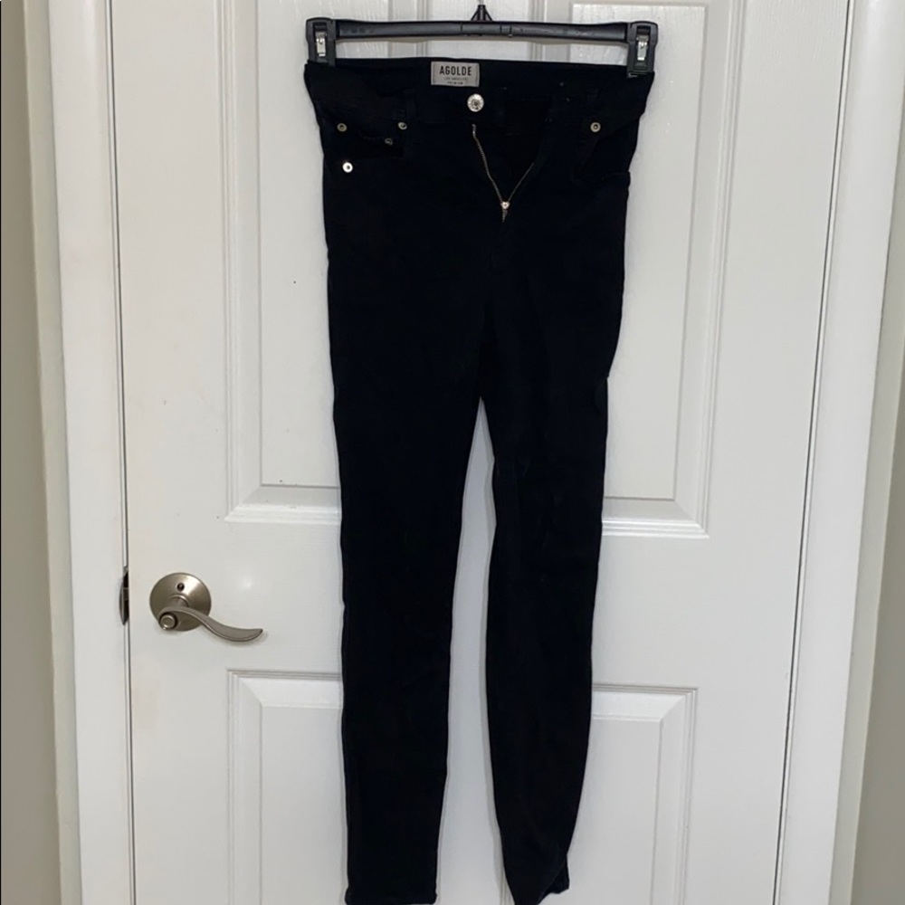 AGOLDE High Waist Black Jeans